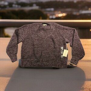 NWT Margeaux & Ellie Women's V Neck Sweater Size XL Color Brown Plum Combo